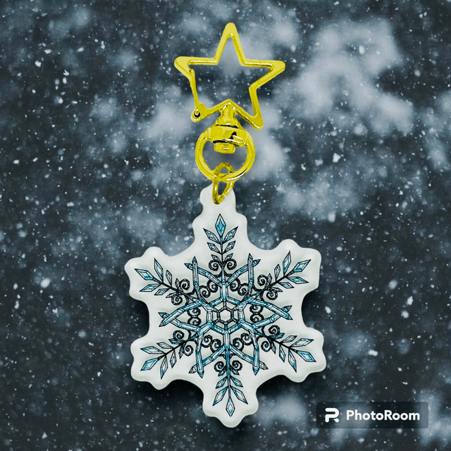 Porte clefs flocons 